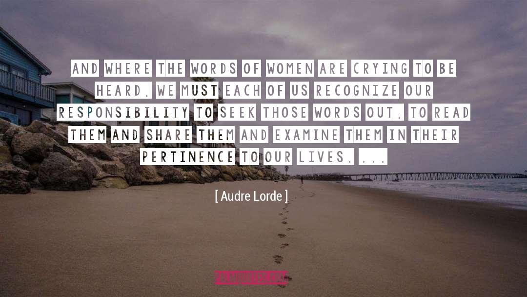 Audre Lorde quotes by Audre Lorde