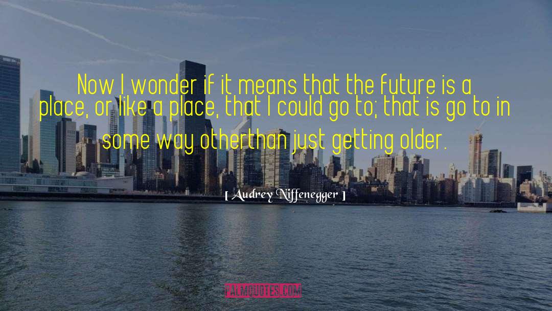 Audrey quotes by Audrey Niffenegger