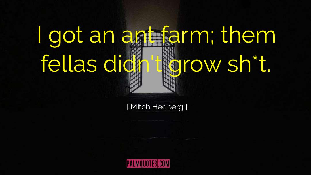 Aufenkamp Farms quotes by Mitch Hedberg