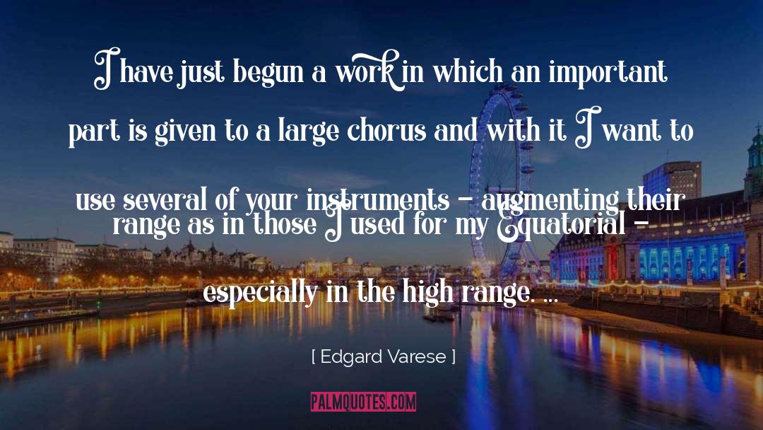 Augmenting quotes by Edgard Varese
