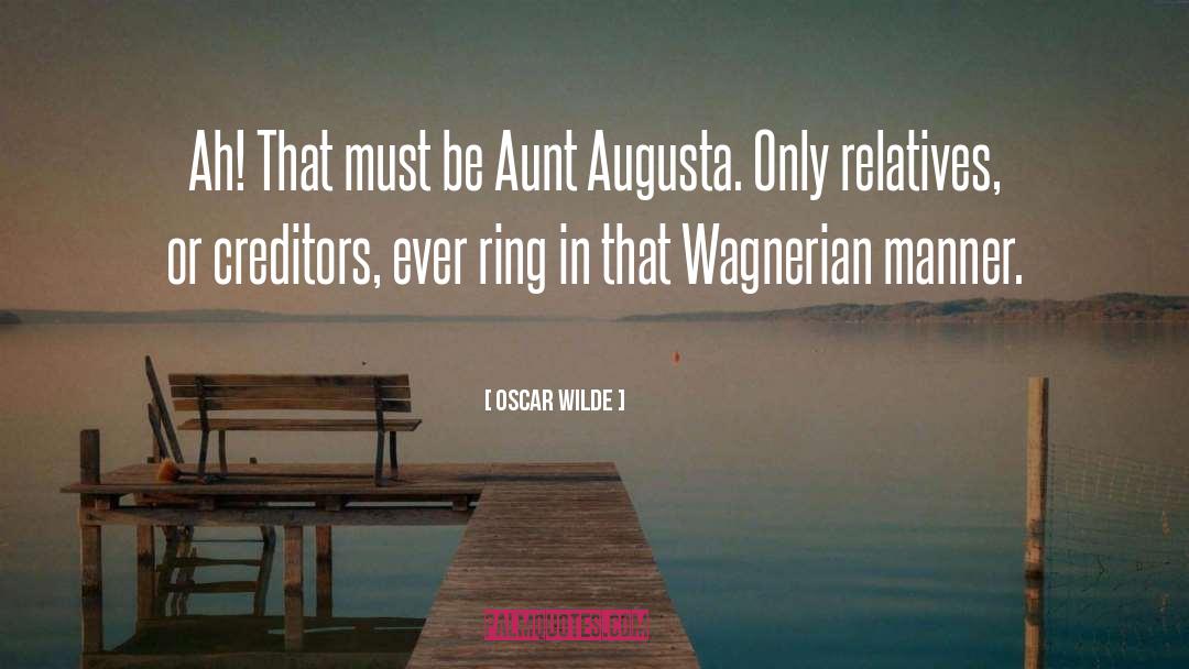 Aunt Agatha quotes by Oscar Wilde