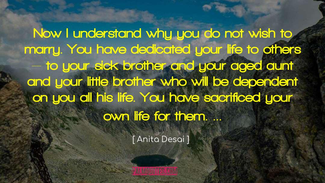 Aunt And Newborn Nephew quotes by Anita Desai