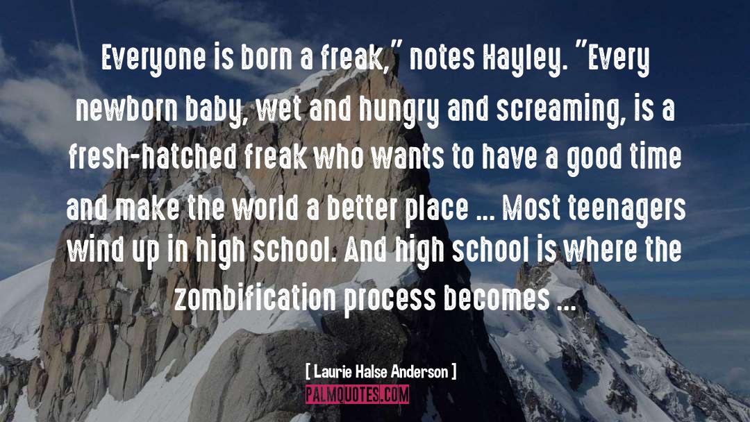 Aunt And Newborn Nephew quotes by Laurie Halse Anderson