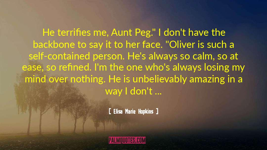 Aunt And Newborn Nephew quotes by Elisa Marie Hopkins