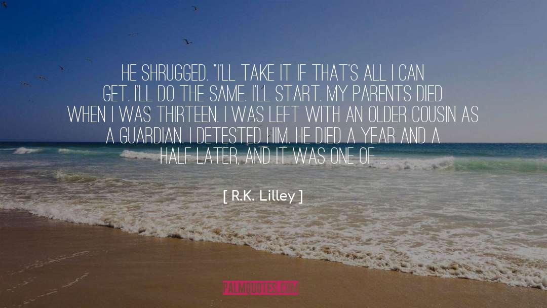 Aunt quotes by R.K. Lilley