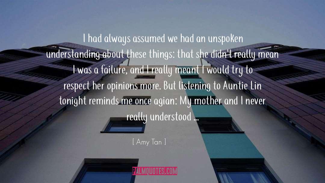 Auntie quotes by Amy Tan