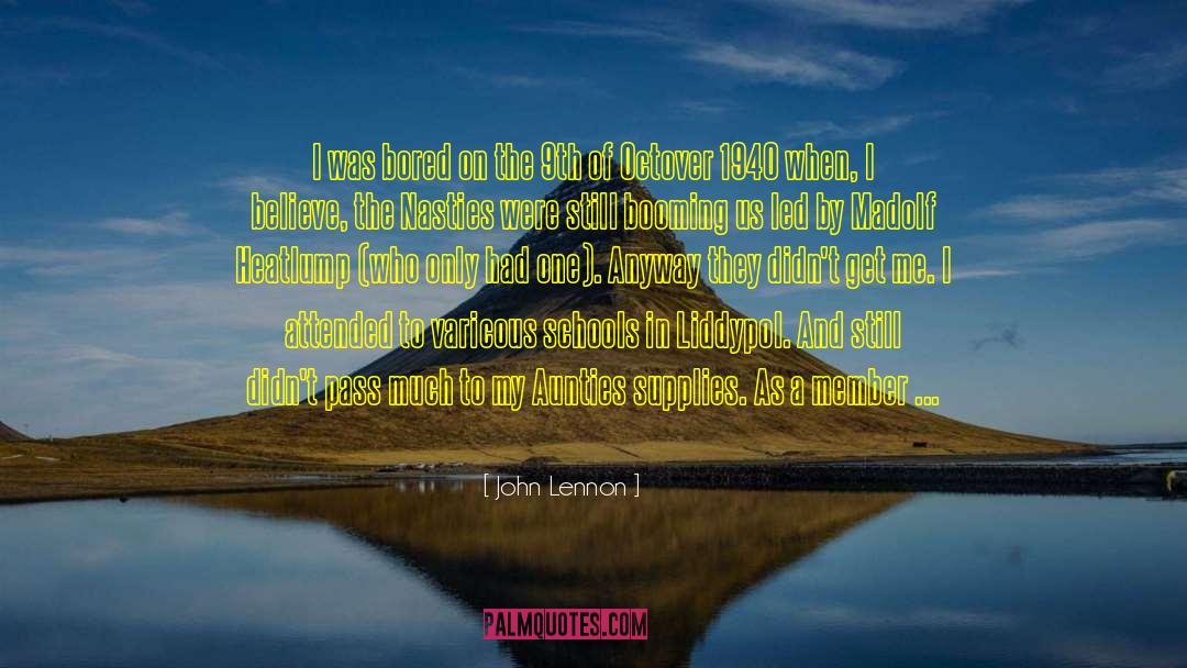 Aunties quotes by John Lennon