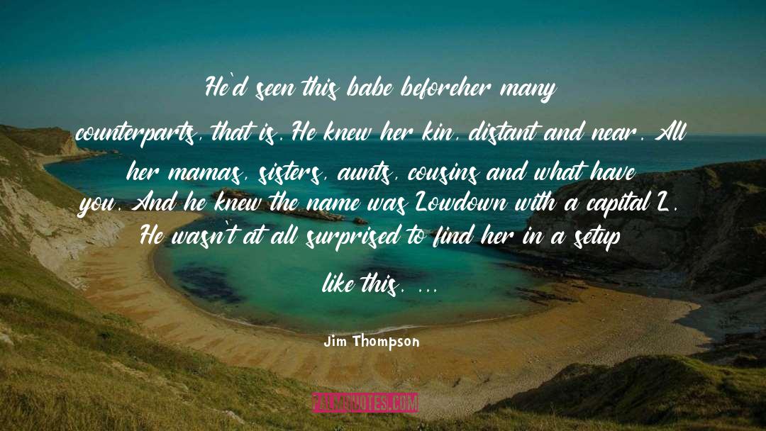 Aunts quotes by Jim Thompson