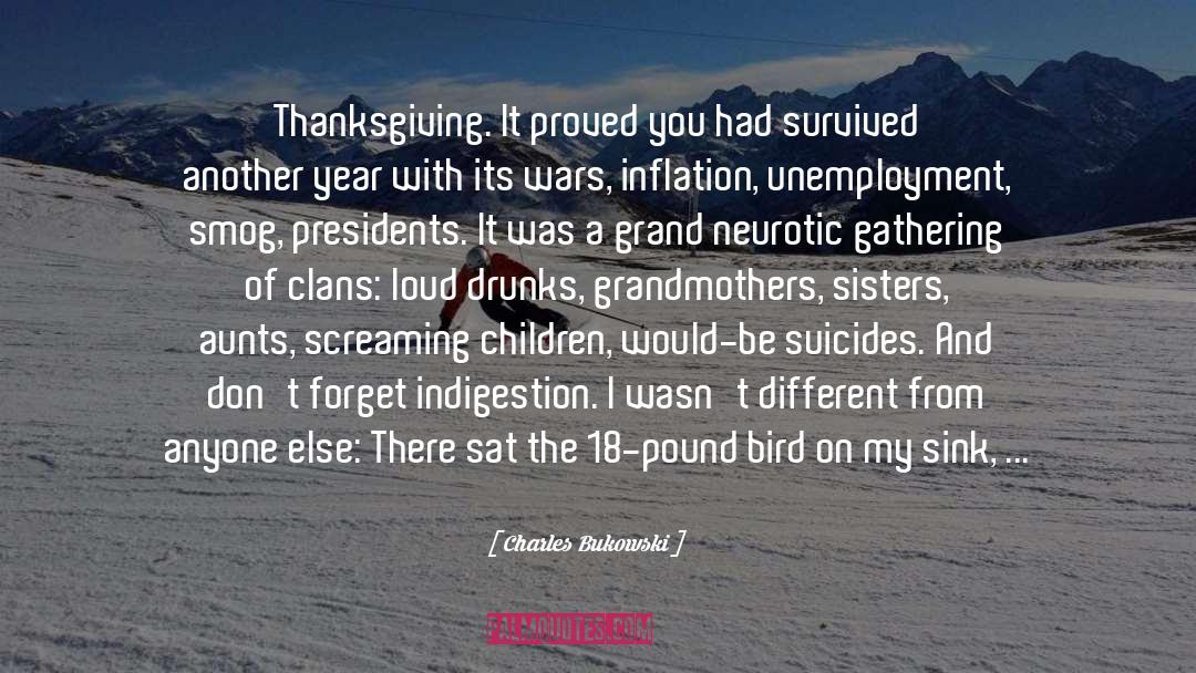 Aunts quotes by Charles Bukowski