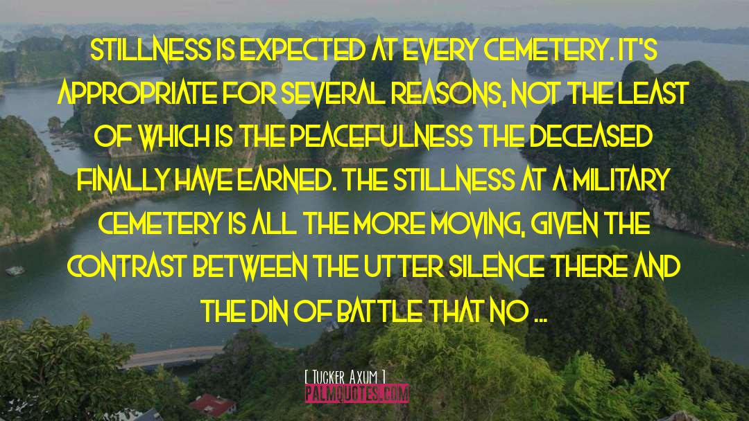 Aura Of Peacefulness quotes by Tucker Axum