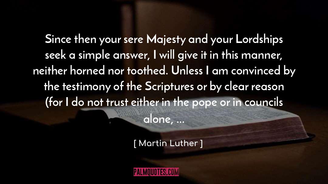 Aurita Horned quotes by Martin Luther