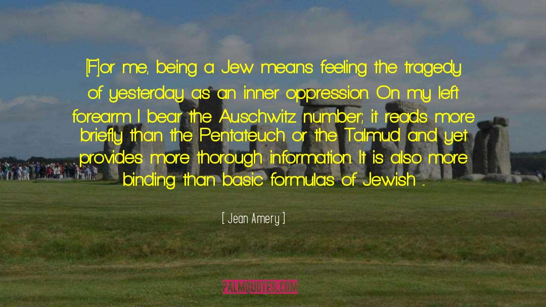 Auschwitz quotes by Jean Amery