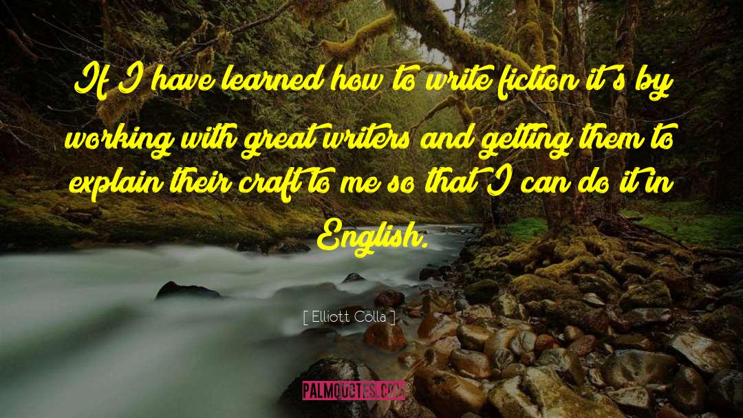 Austen Fiction Writing quotes by Elliott Colla