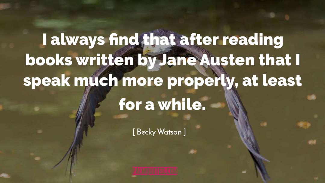 Austen quotes by Becky Watson