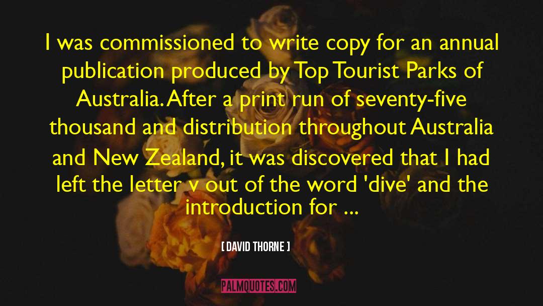 Australia And New Zealand quotes by David Thorne