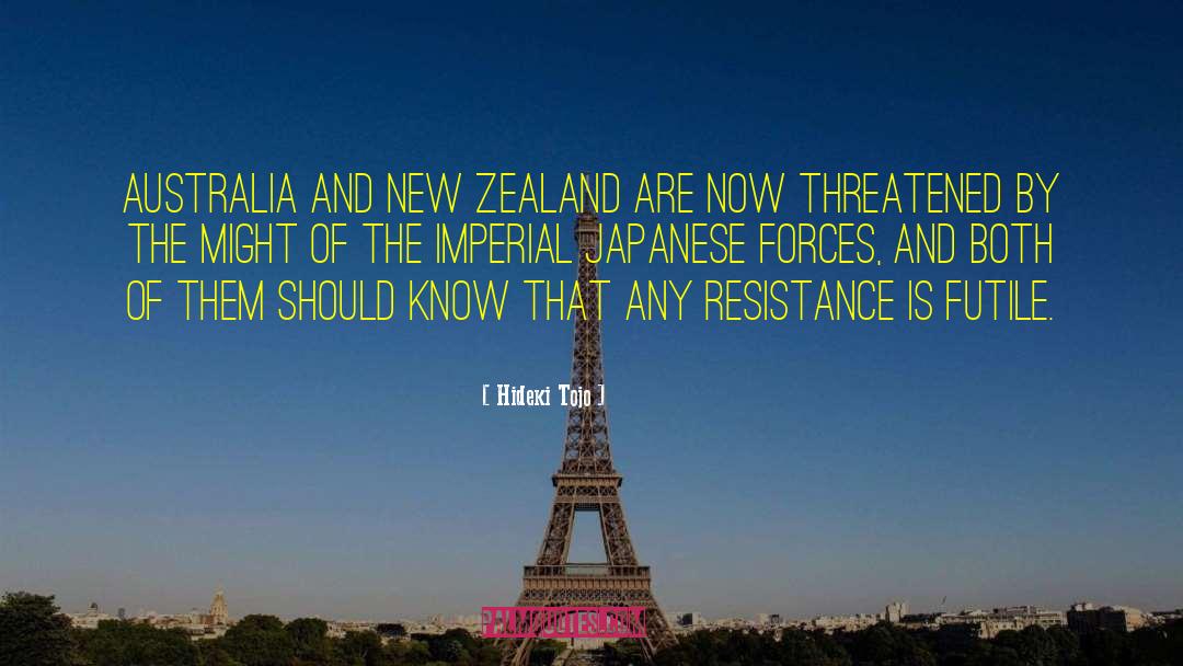 Australia And New Zealand quotes by Hideki Tojo