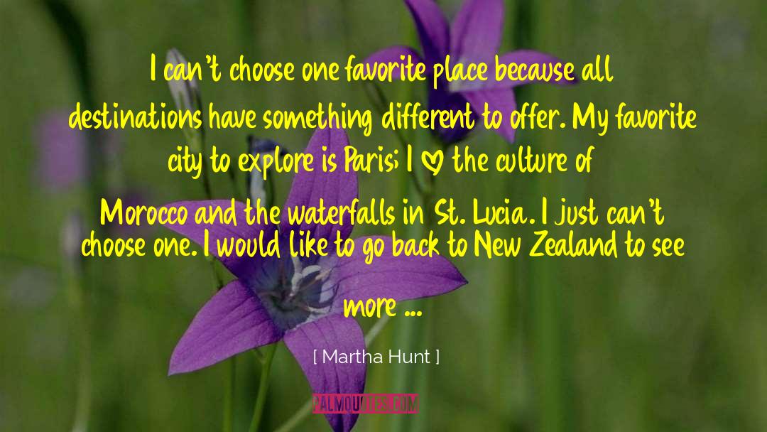 Australia And New Zealand quotes by Martha Hunt