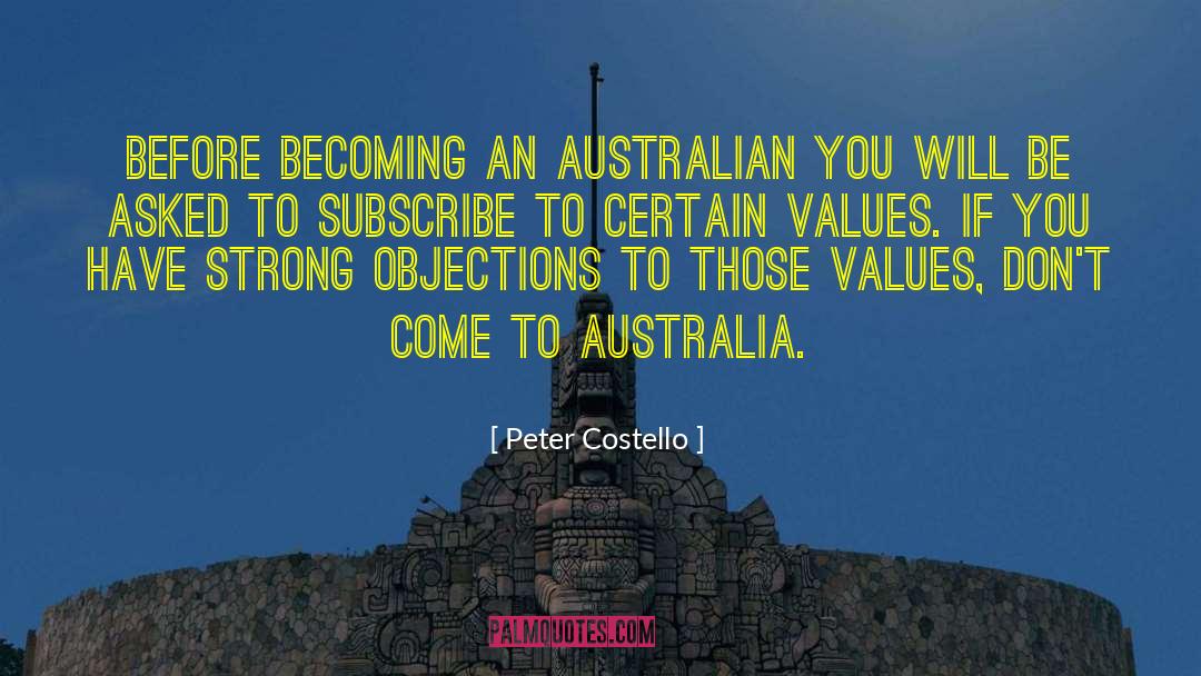 Australian Author quotes by Peter Costello