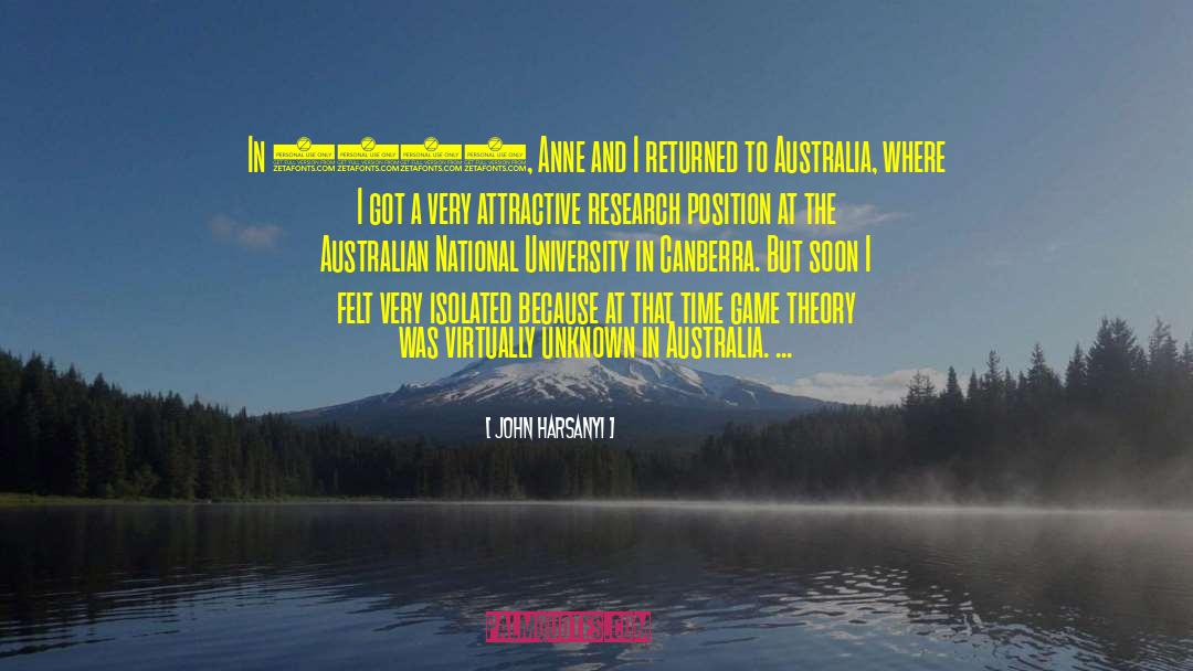 Australian Author quotes by John Harsanyi