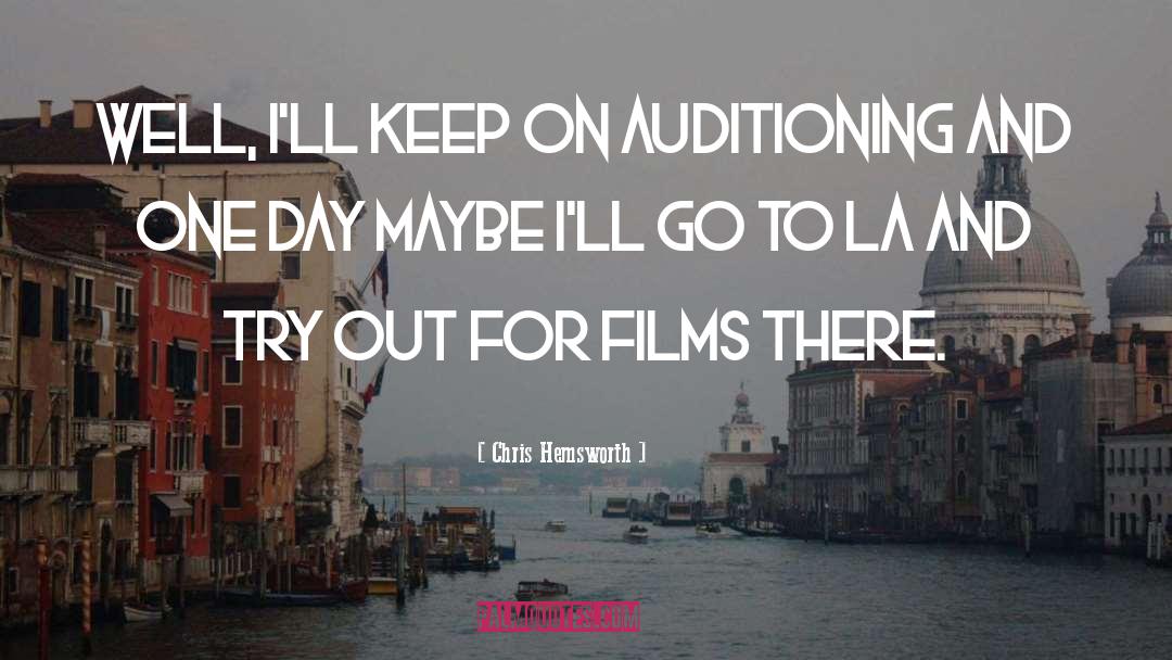 Australian Films quotes by Chris Hemsworth