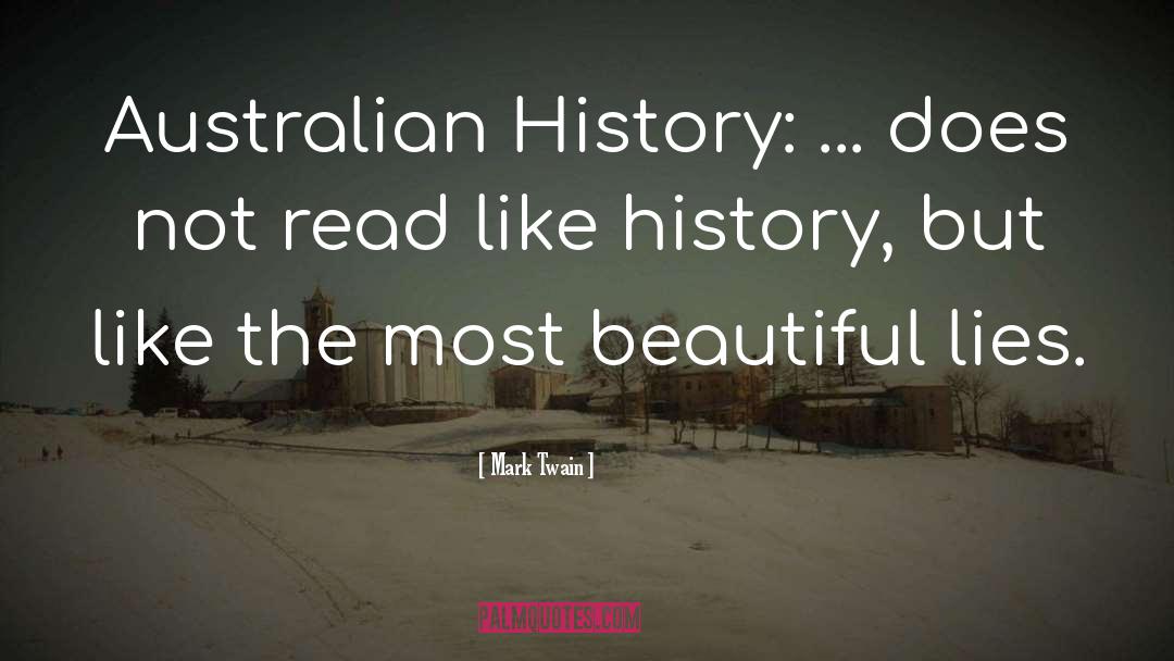 Australian History quotes by Mark Twain