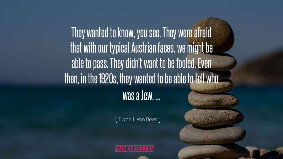 Austrian quotes by Edith Hahn Beer