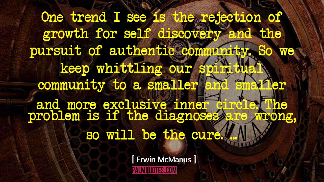 Authentic Community quotes by Erwin McManus