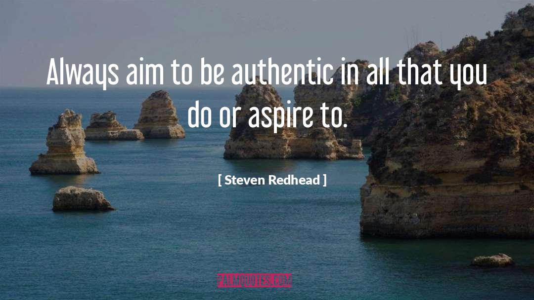 Authentic Self quotes by Steven Redhead