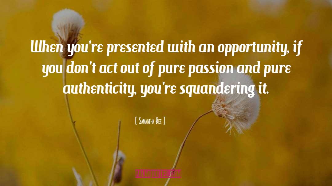 Authenticity quotes by Samantha Bee