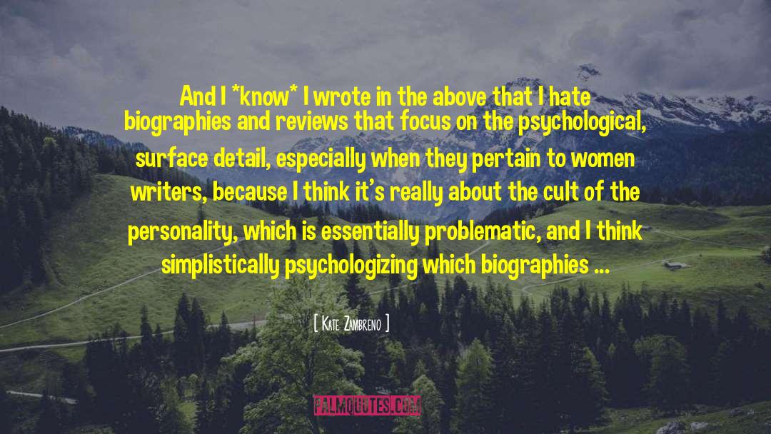 Author Branding quotes by Kate Zambreno