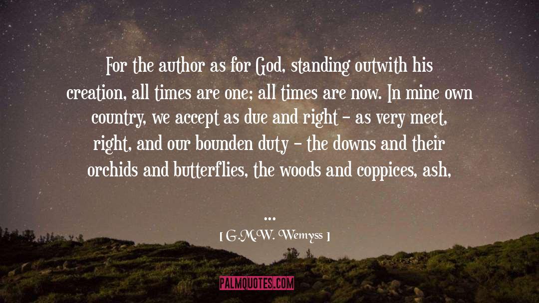 Author Note quotes by G.M.W. Wemyss