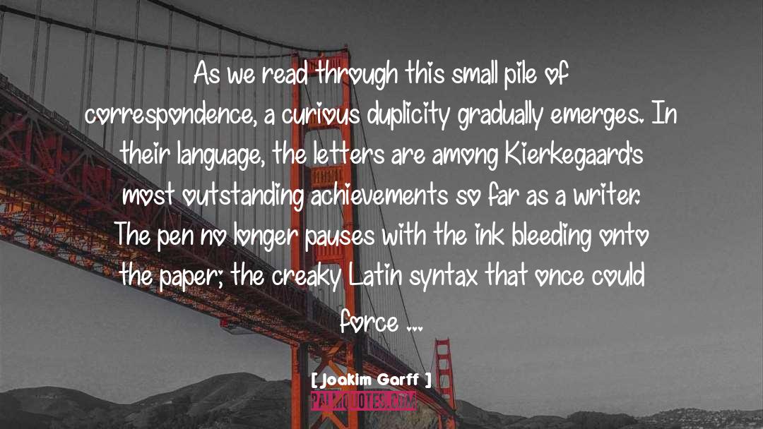 Author Platform quotes by Joakim Garff