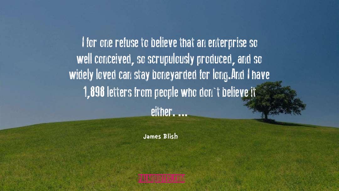Author Quoting Tor quotes by James Blish