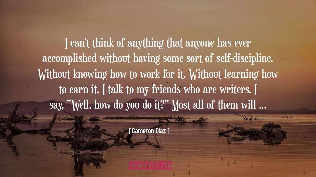 Author Success quotes by Cameron Diaz