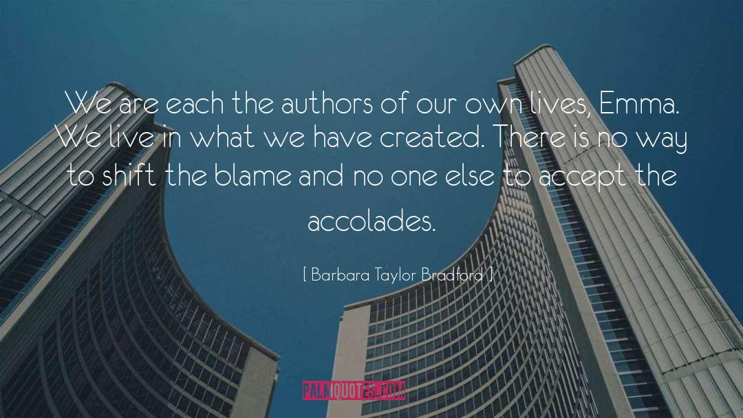 Authors No One Reads quotes by Barbara Taylor Bradford