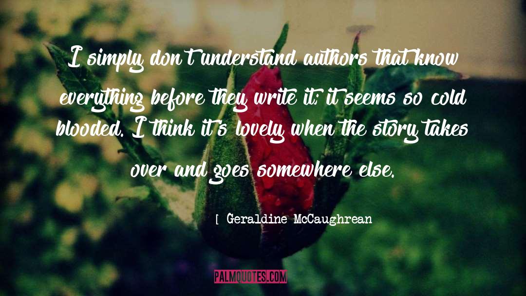 Authors Note quotes by Geraldine McCaughrean