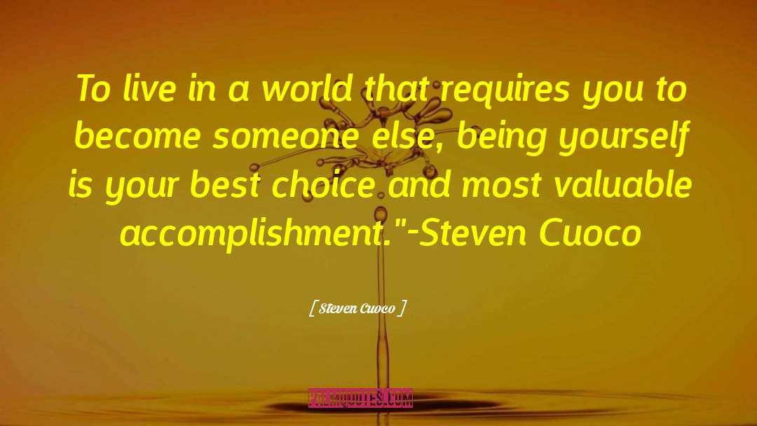Authors Note quotes by Steven Cuoco