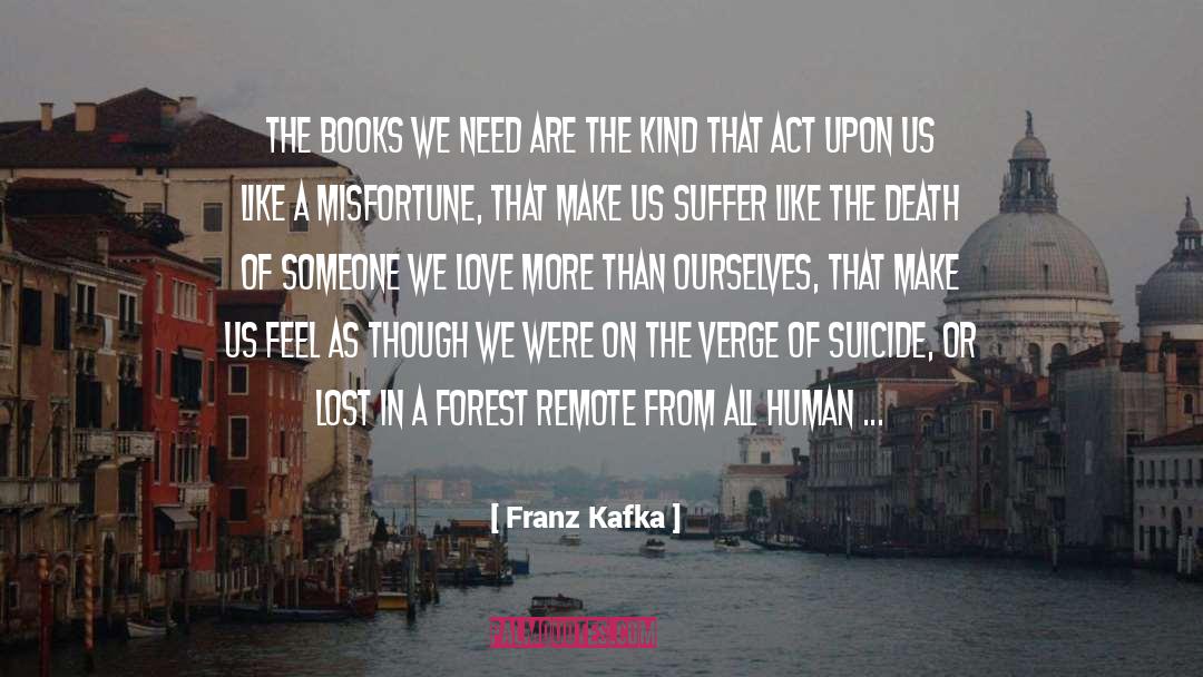 Authors On Books quotes by Franz Kafka