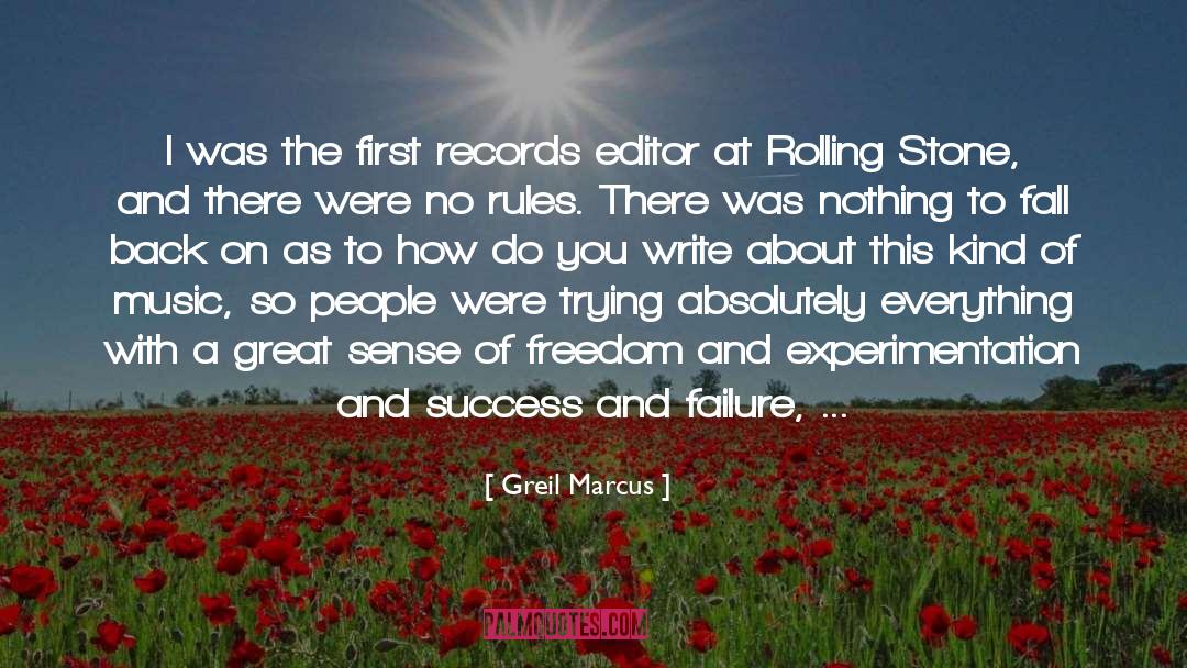 Authors On Writing quotes by Greil Marcus