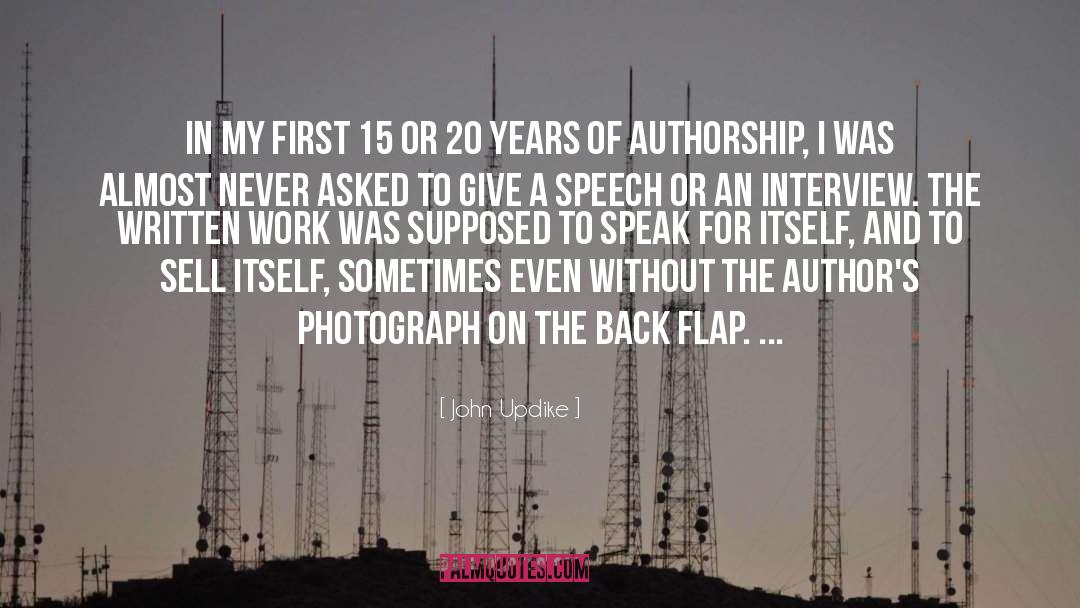 Authorship quotes by John Updike