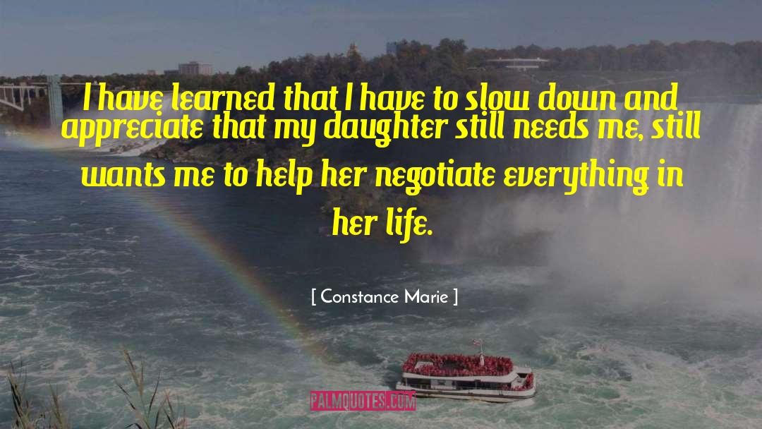 Autistic Daughter quotes by Constance Marie