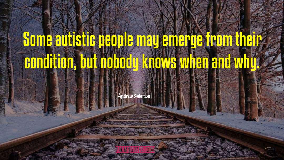 Autistic Meltdown quotes by Andrew Solomon