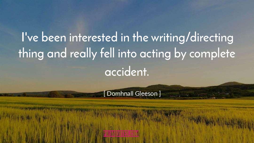 Auto Accident quotes by Domhnall Gleeson