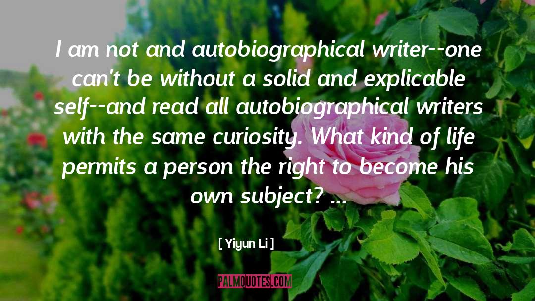 Autobiographical quotes by Yiyun Li