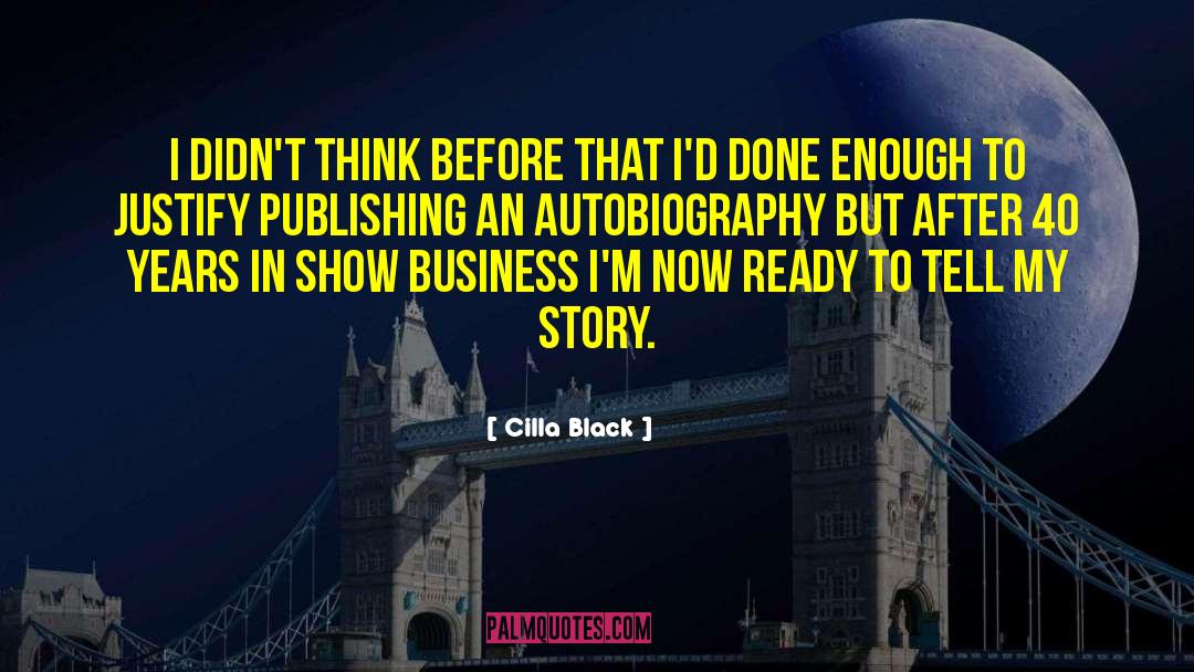 Autobiography quotes by Cilla Black