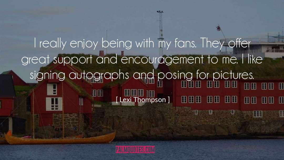 Autographs quotes by Lexi Thompson