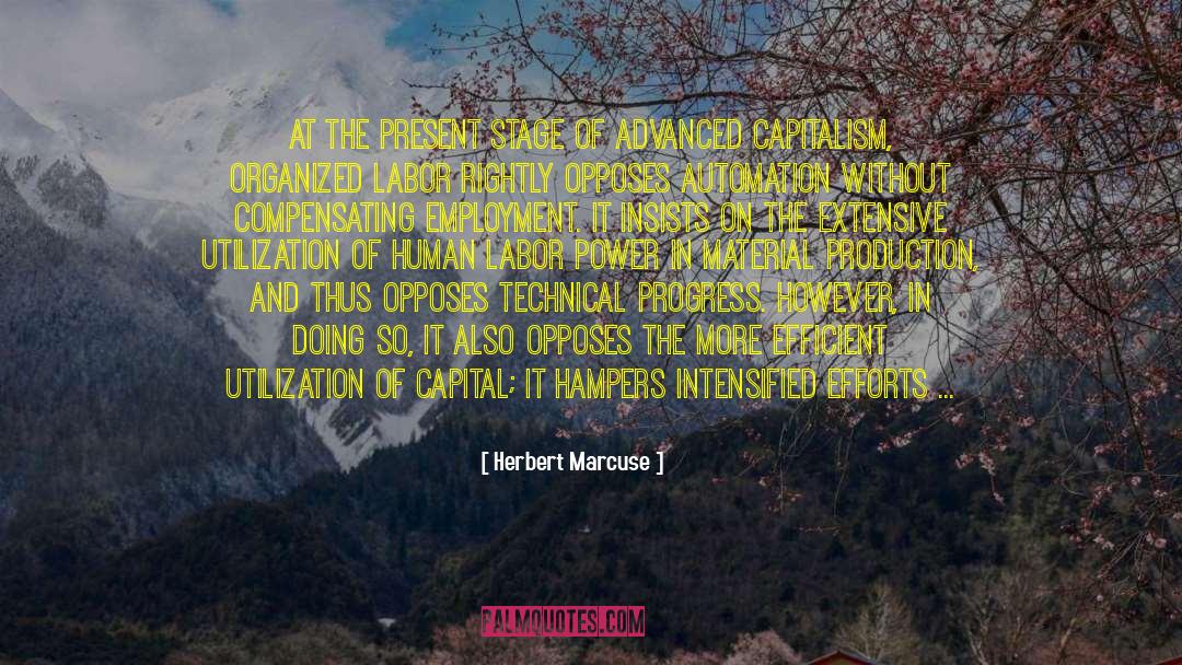 Automation quotes by Herbert Marcuse