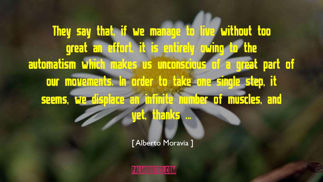 Automatism quotes by Alberto Moravia