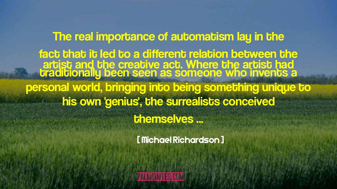 Automatism quotes by Michael Richardson