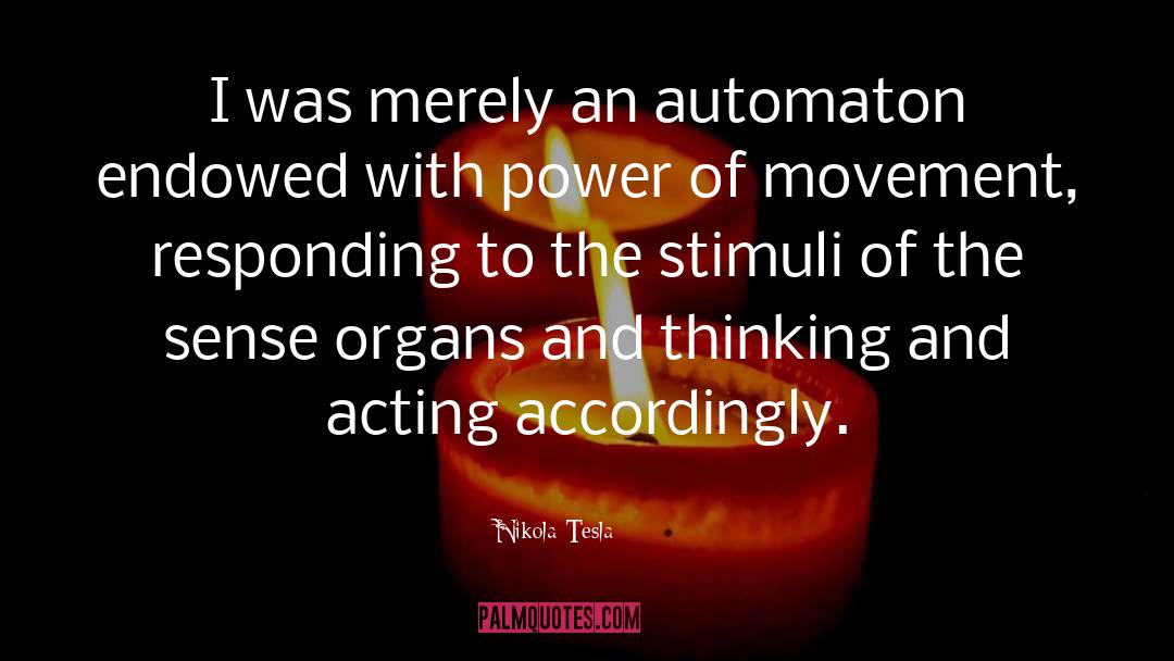 Automaton quotes by Nikola Tesla